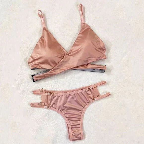 Satin Bliss Bralette & Panty Set