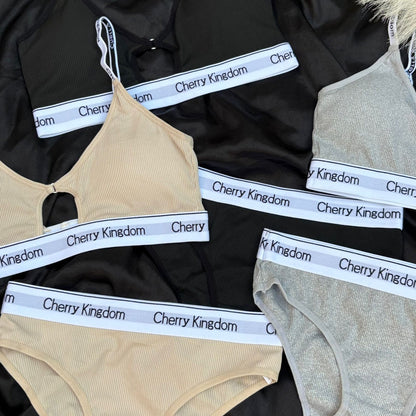 Cherry Kingdom Removable Pad Bra Set