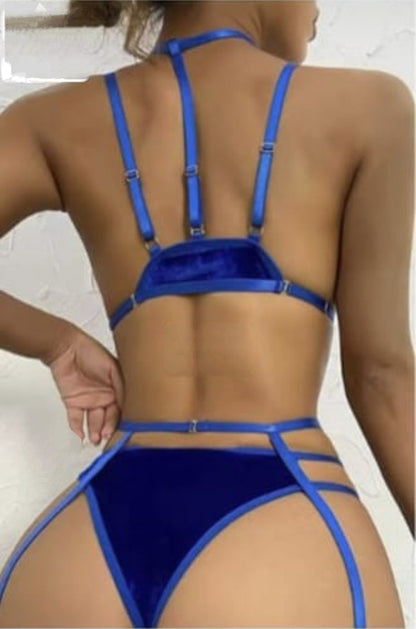 Lace Garter Lingerie Set