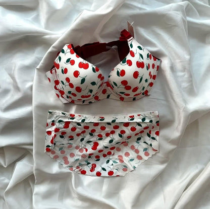 Fruit Print Bra & Panty Set