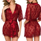 Desire Sheer Babydoll Robe & Panty Set