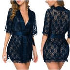 Desire Sheer Babydoll Robe & Panty Set