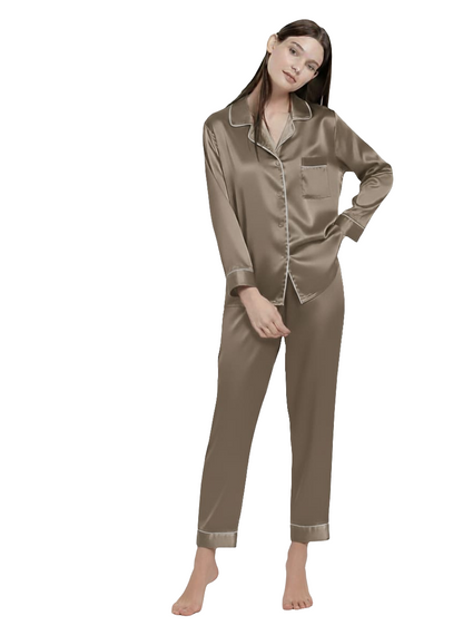 Silk Button Down Pajama Set