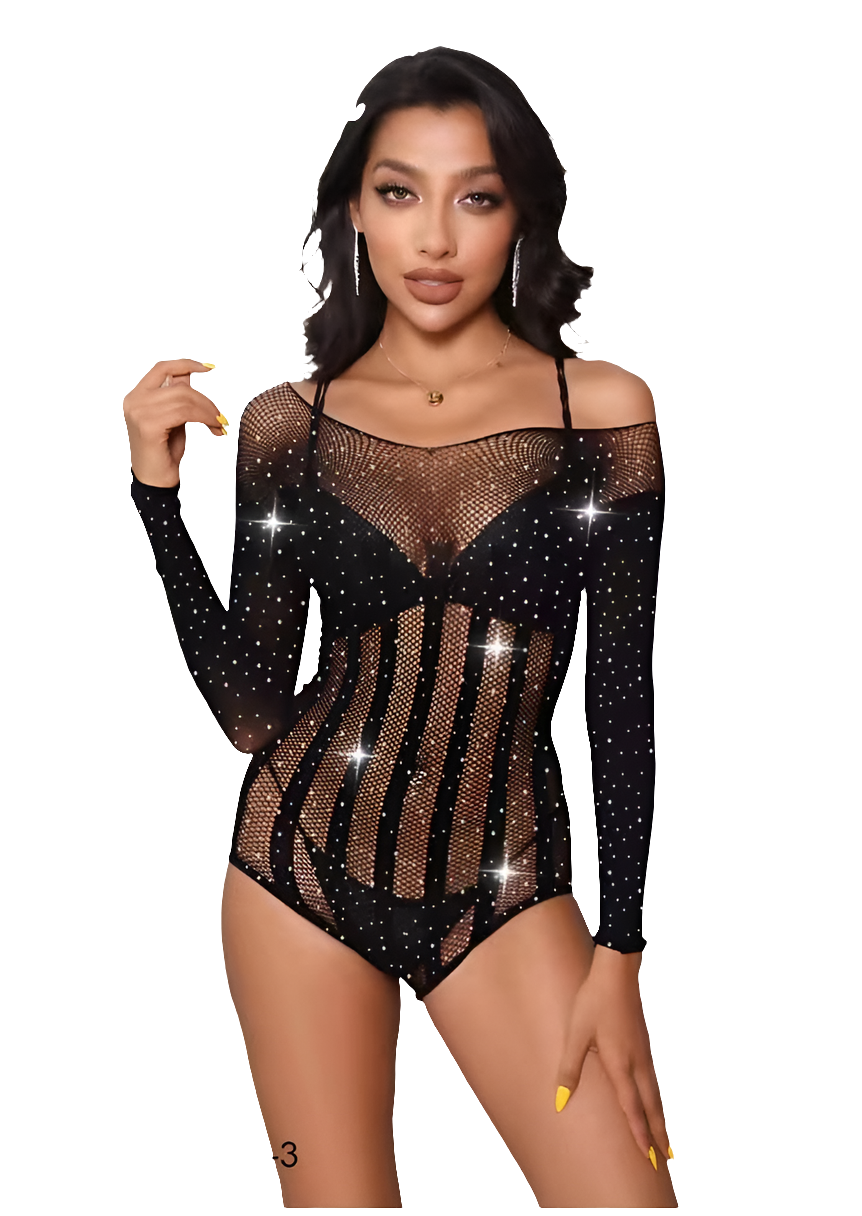 Velvet Veins Half Body Stocking