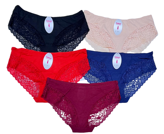 Galaxy Lace Trim Mid-Rise Panty