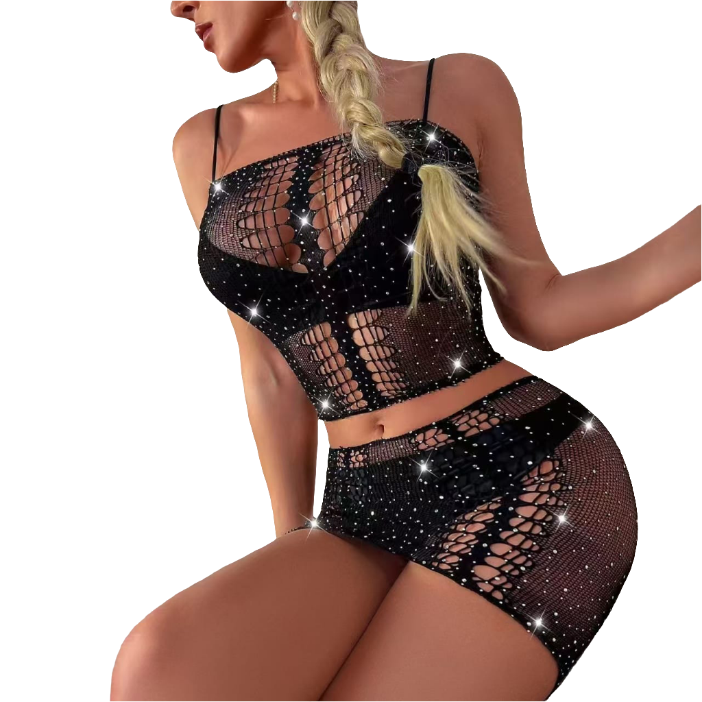 Femme Fire Half Body Stocking