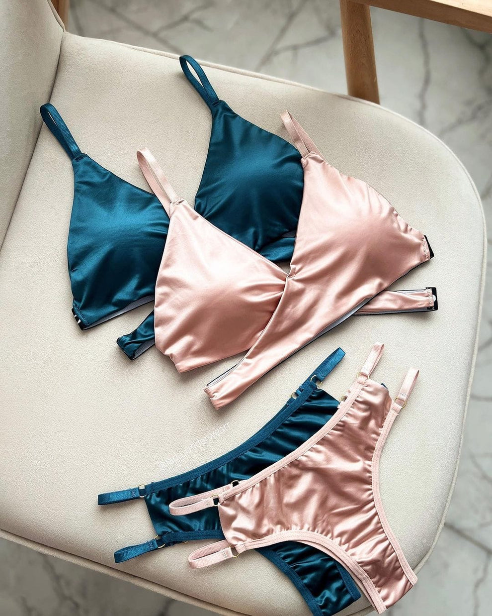 Satin Bliss Bralette & Panty Set