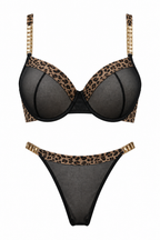 Wild Desire Leopard Mesh Lingerie Set
