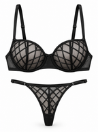 Scarlet Mesh Lingerie Set
