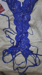 Lace Seduction Bodysuit – Sexy Open Crotch Lingerie for Women