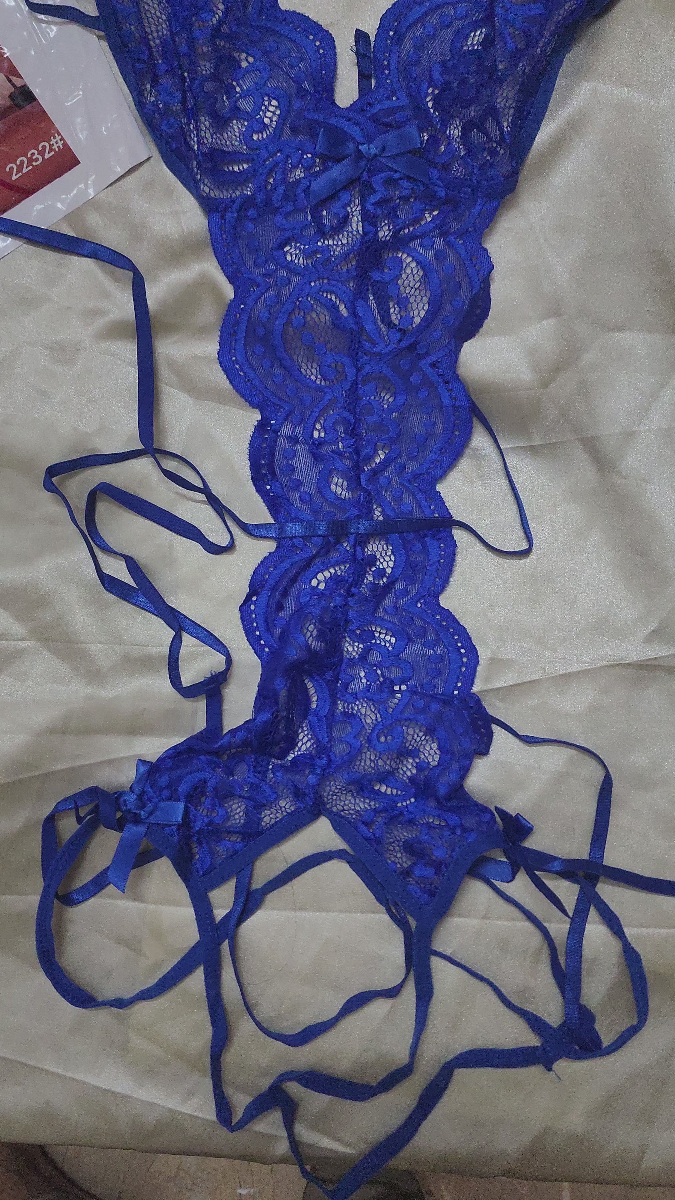 Lace Seduction Bodysuit – Sexy Open Crotch Lingerie for Women