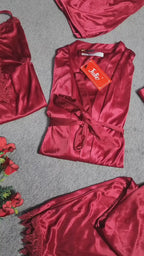 5-Piece Jersey Nightwear Set - Non Padded