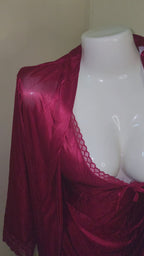 Serenity Padded Soft Silk 3-Piece Nightwear Set