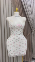 Floral Lace Trim Slip Dress