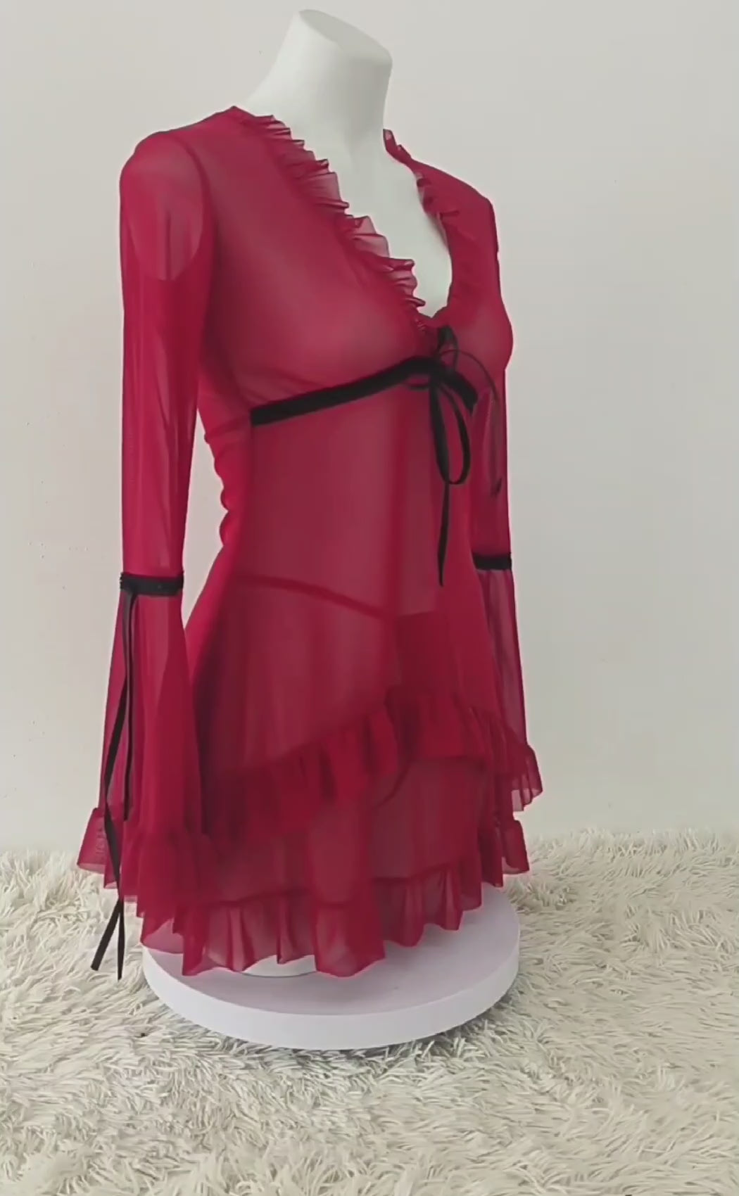 SD - Aria Sheer Mesh Flared Set