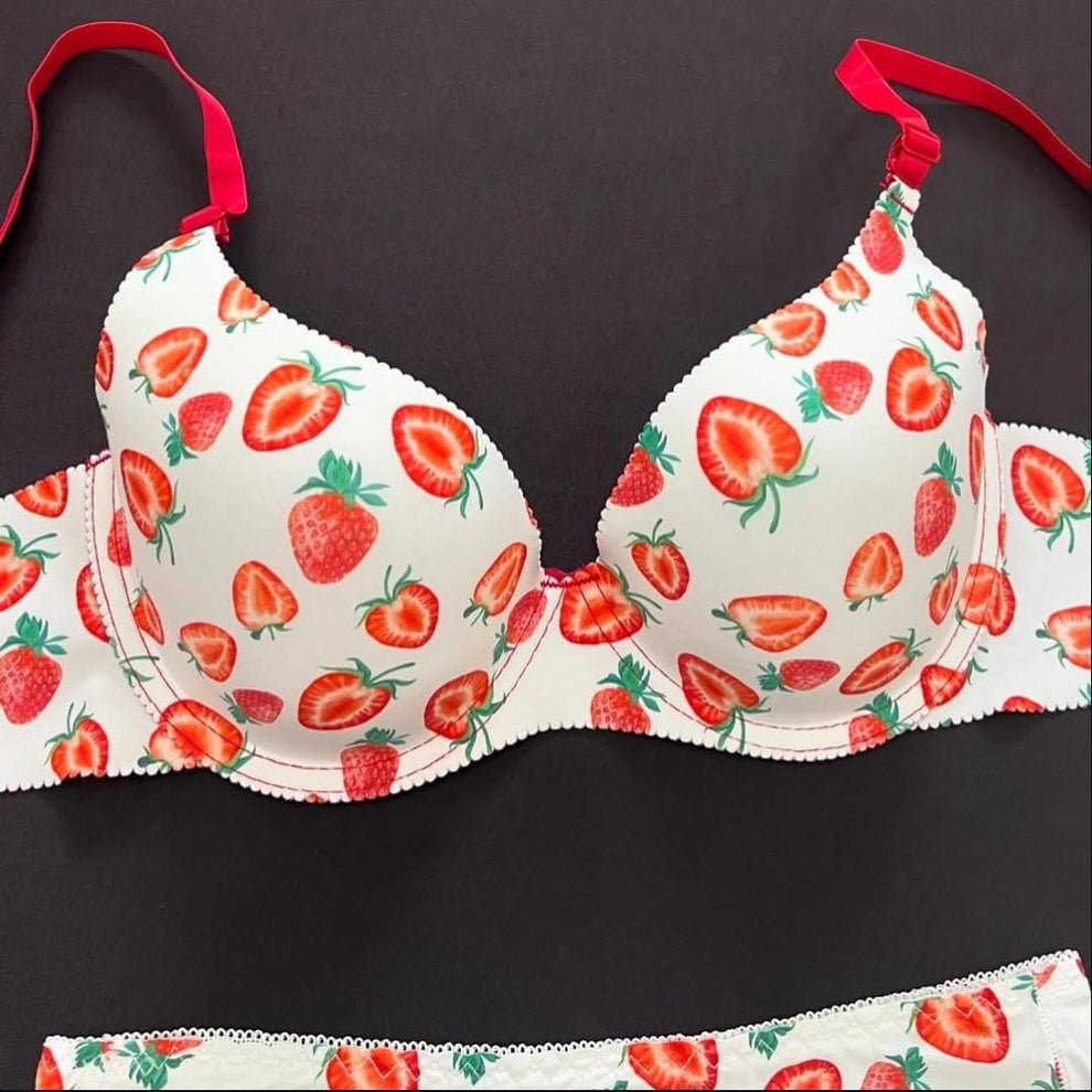Fruit Print Bra & Panty Set
