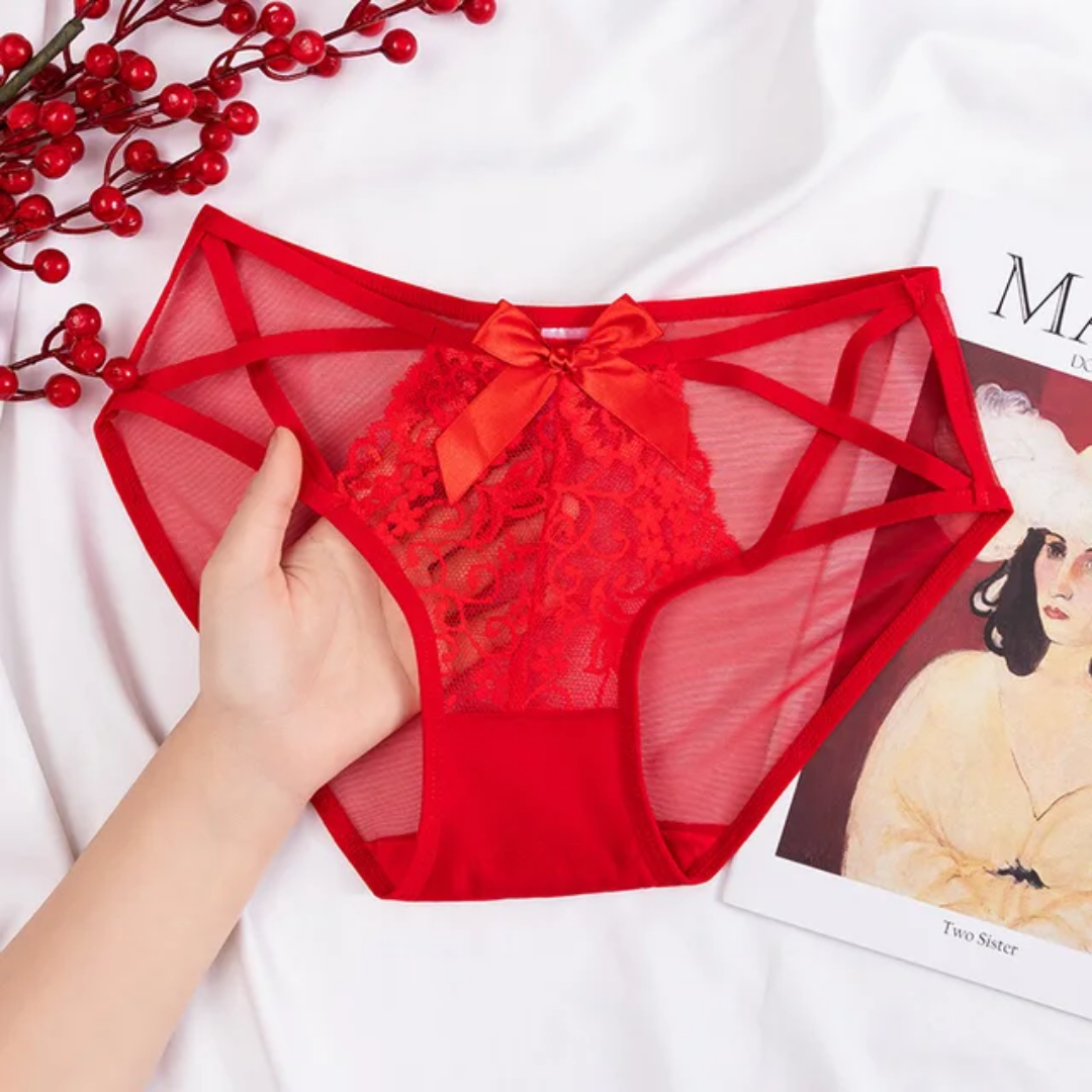 SD - Satin Bow Criss Cross Bikini