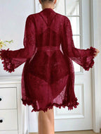 SD-Midnight Muse 3-Piece Lace Lounge Set