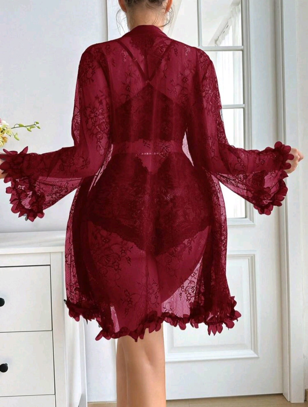 SD-Midnight Muse 3-Piece Lace Lounge Set