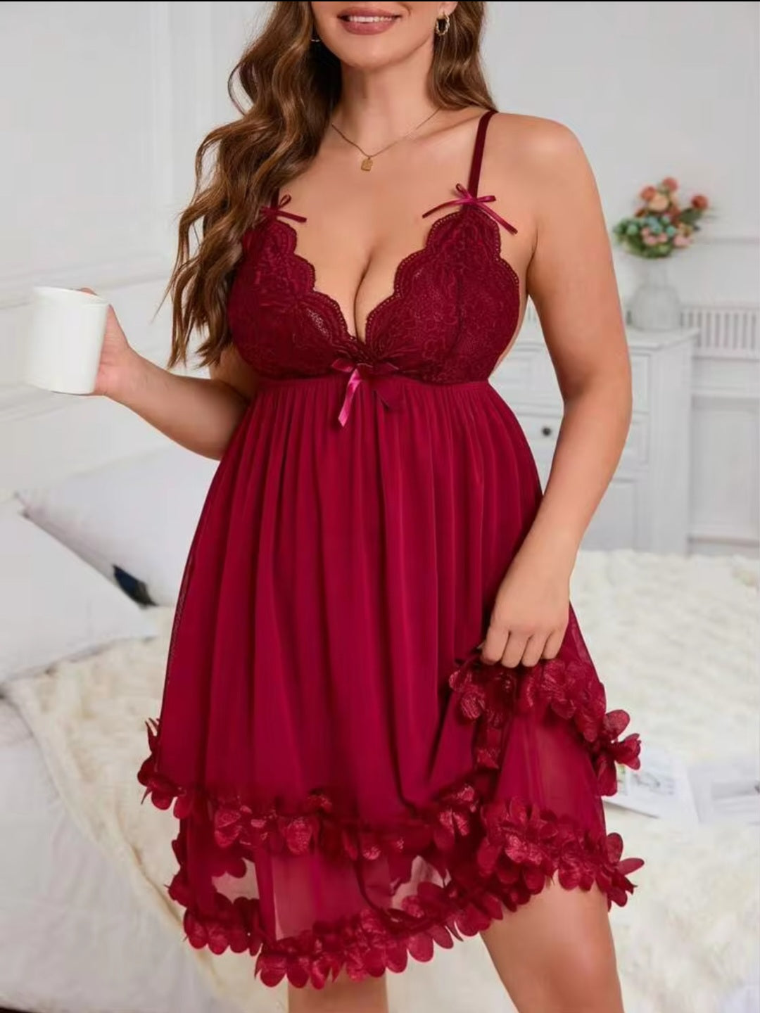 Rosa Ruffle Petals Babydoll