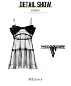 Amour Gift Bow Sheer Babydoll Set