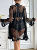 SD-Midnight Muse 3-Piece Lace Lounge Set