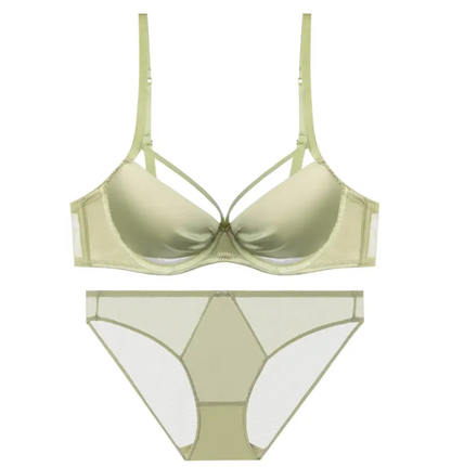 Satin Strappy Lingerie Set