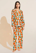 Bold Bloom Linen Pajama Set