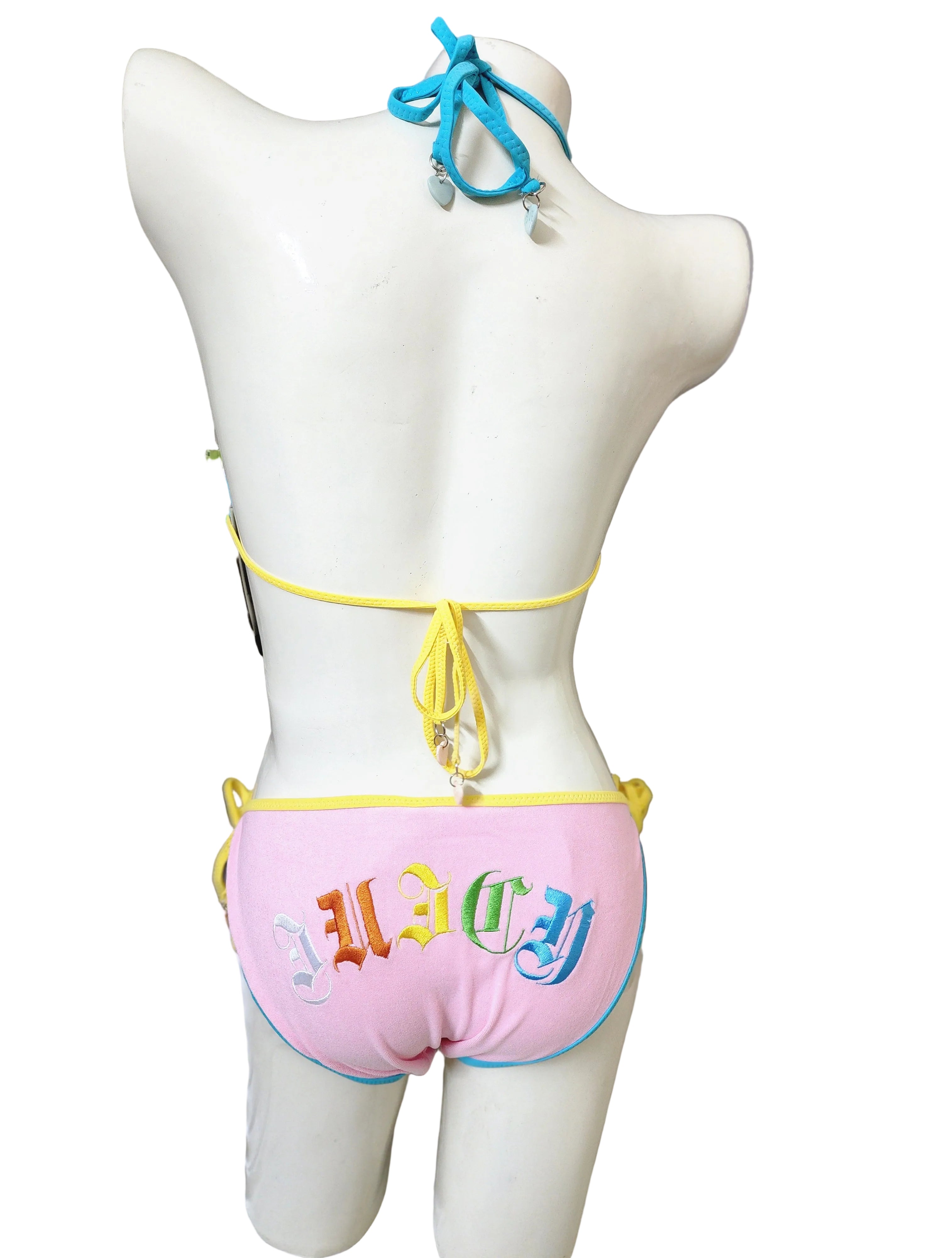 Juicy Heart Retro Triangle Bikini - 2 Piece