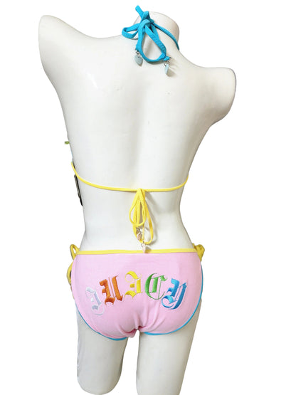 Juicy Heart Retro Triangle Bikini - 2 Piece