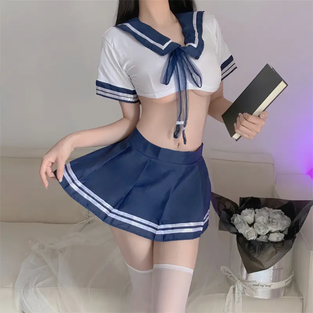 Sweet Pink Sailor Girl Costume – 3 Piece Set