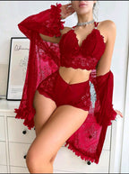 SD-Midnight Muse 3-Piece Lace Lounge Set