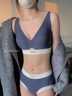 SD - CalniKean Seamless Comfort Bra & Panty Set