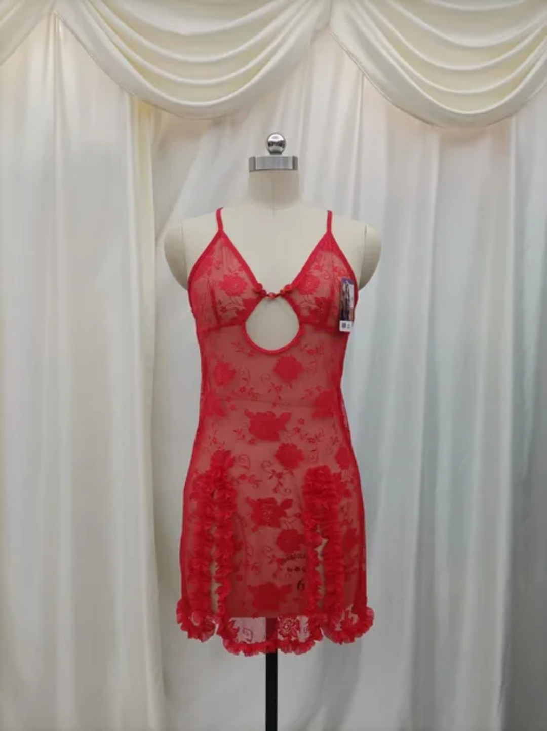 Romantic Aubergine Slit Nightdress