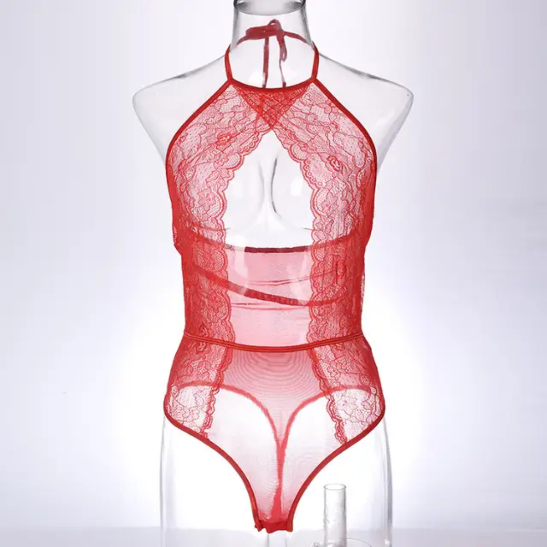 Elegant Lace Sheer Bodysuit