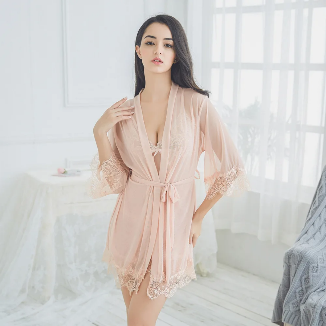 SD - Elegant Sheer Nightwear Set