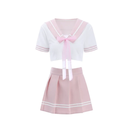 Sweet Pink Sailor Girl Costume – 3 Piece Set