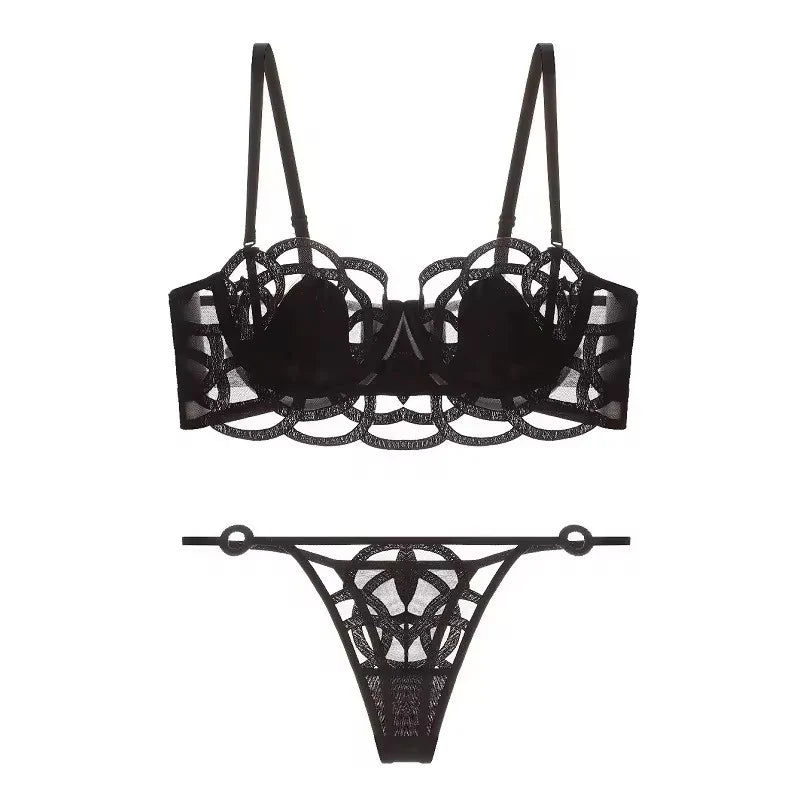 SD - Sheer Petal Lace Bra & Panty Set