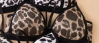 Leopard Print Bra Set