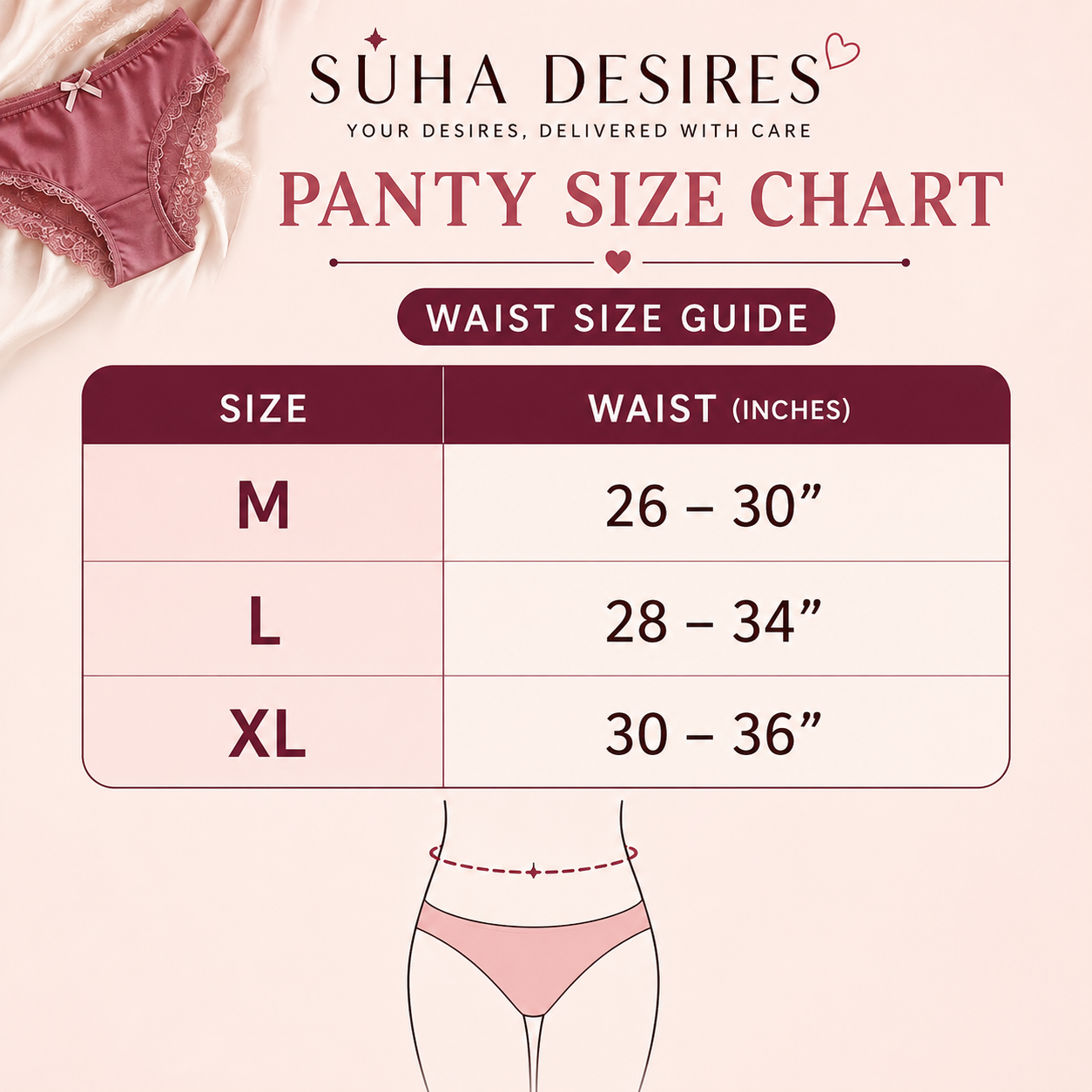 Satin Bow Criss Cross Panty