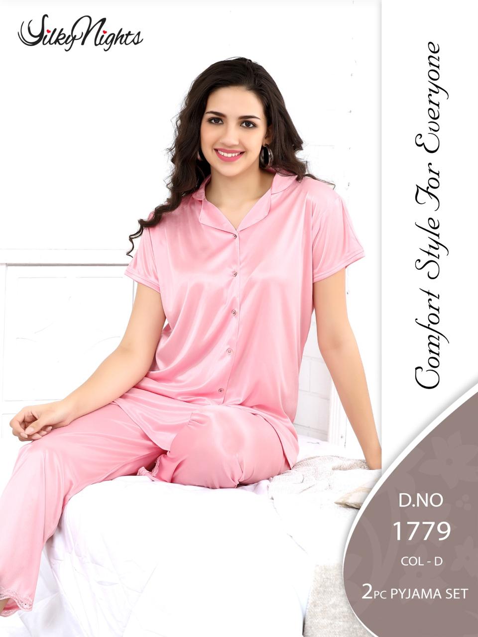 SilkyNights 2-Piece Silk Pyjama Set