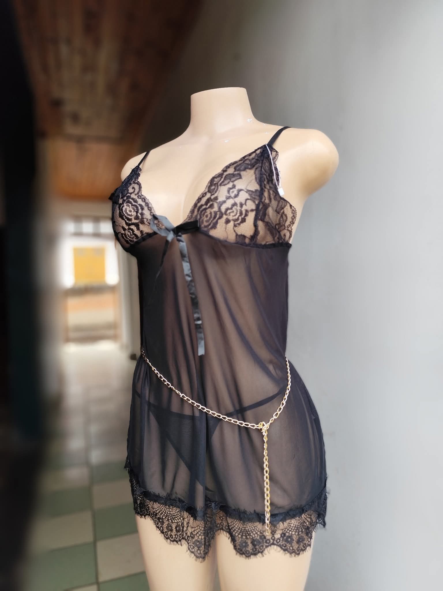 Elegant Sheer Nightwear Set