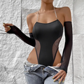 Midnight Edge Mesh Bodysuit