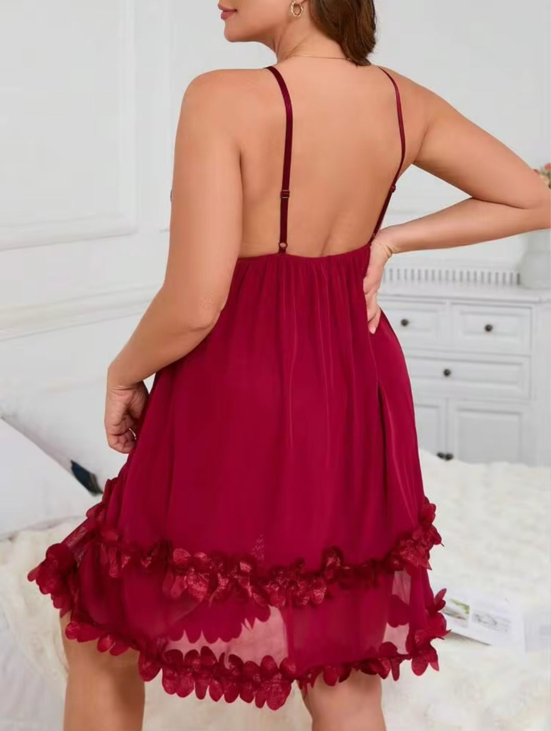 Rosa Ruffle Petals Babydoll