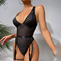 Sheer Temptation Striped Bodysuit