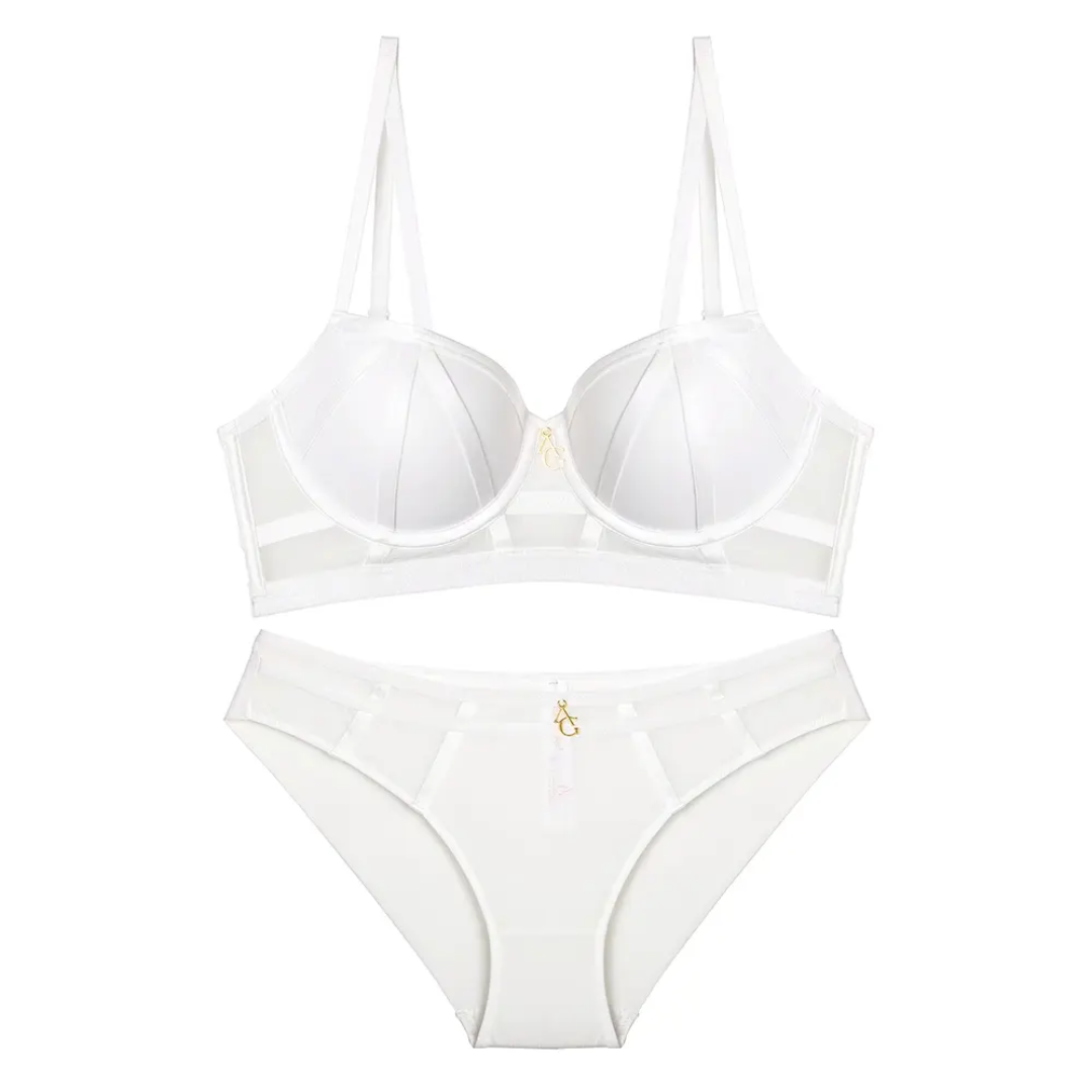 Fuchsia Cage Bra and Panty Set