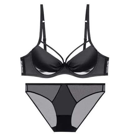 Satin Strappy Lingerie Set