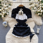Midnight Charm French Maid Dress