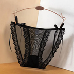 Flirty Ruby Satin Ribbon Panty