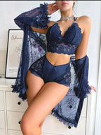 SD-Midnight Muse 3-Piece Lace Lounge Set